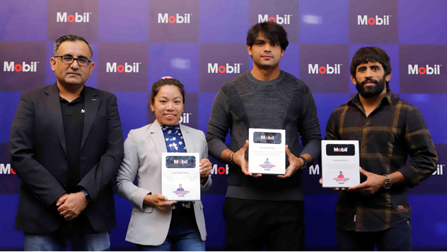 ExxonMobil Lubricants India felicitates Neeraj Chopra, Mirabai Chanu & Bajrang Punia