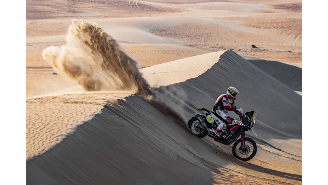 HERO MOTOSPORTS TEAM RALLY COMPLETE STAGE 4 OF THE ABU DHABI DESERT CHALLENGE