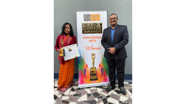 World University of Design presented '2022 Critics' Choice Award' to Padamshri Guru Shovana Narayan