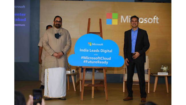 Microsoft announces intent to establish India data center region in Hyderabad to accelerate the country’s digital momentum