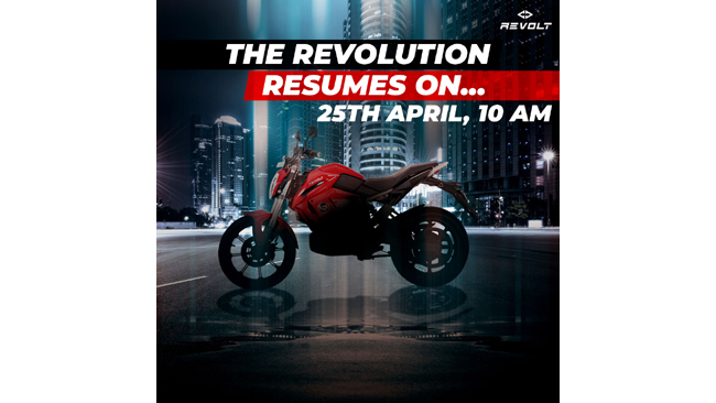 Revolt Motors announces the re-opening of bookings for its flagship electric motorcycle – RV400 in Jaipur