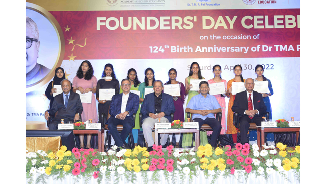 Manipal Academy of Higher Education celebrates Founders’ Day -to mark the 124th birth anniversary of Dr T.M.A Pai
