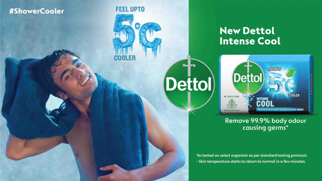 This summer feel up to 5-degree cooler with Dettol Intense cool
