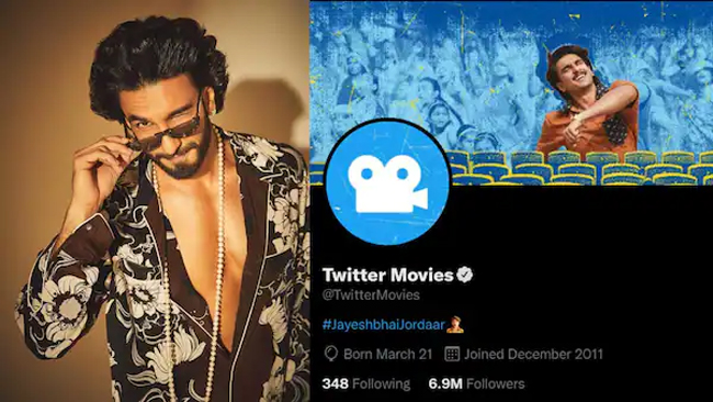 Ranveer Singh becomes the first Indian actor to take over the international @TwitterMovies account