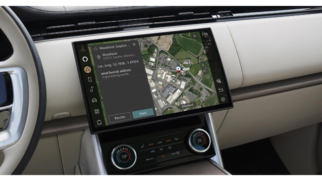 FIND ANYWHERE FAST: JAGUAR LAND ROVER AND WHAT3WORDS DELIVER WORLD-FIRST NAVIGATION SOLUTION