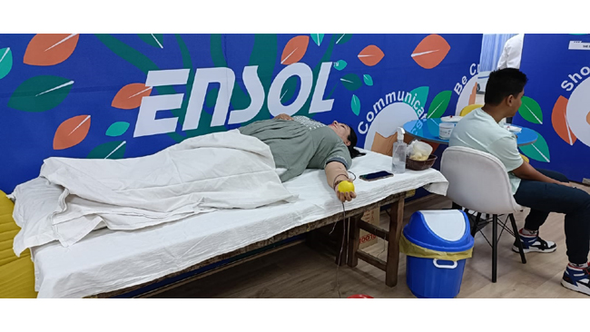 Ensol Group organises Blood Donation and Free Health Check up Camp