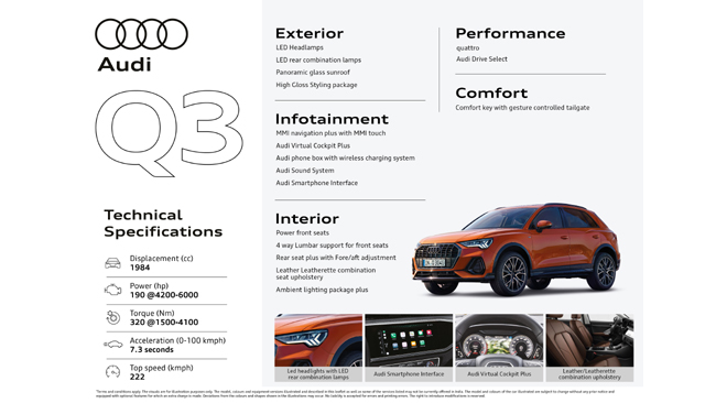 Audi India opens bookings for the New Audi Q3Announces variants and