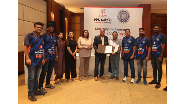 HERO MOTOCORP COLLABORATES WITH INDIAN DEAF CRICKET ASSOCIATION AS ‘SOCIAL CAUSE PARTNER’UNDER ITS CSR PLATFORM ‘HERO WE CARE’