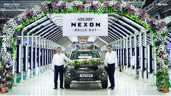 Tata Motors celebrates the roll-out of 400,000th unit of Nexon, launches XZ+(L) variant