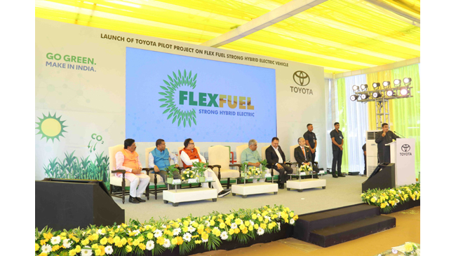 Launch of Toyota’s first of its kind pilot project on Flexi-Fuel Strong Hybrid Electric Vehicles (FFV-SHEV) in India