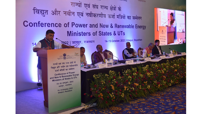 Shri R.K Singh inaugrates Conference of Power and Renewable Energy Ministers of State/ UTs