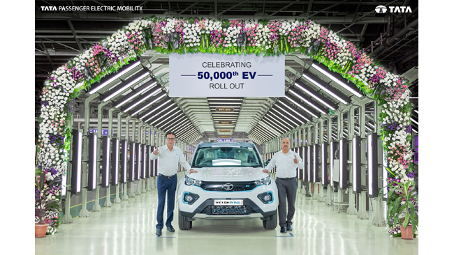 Tata Motors celebrates its production milestone of 50,000 EVs A strong testament to the faster adoption of electric vehicles in India