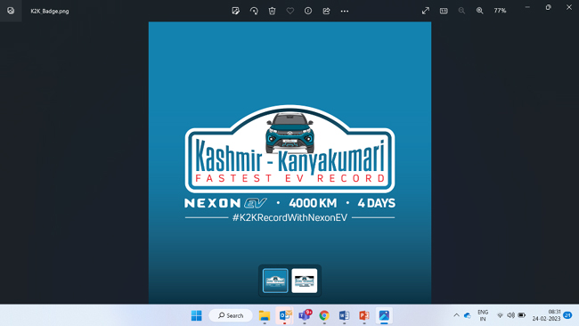 nexon-ev-makes-a-landmark-entry-into-india-book-of-records-for-the-fastest-k2k-drive-by-an-ev