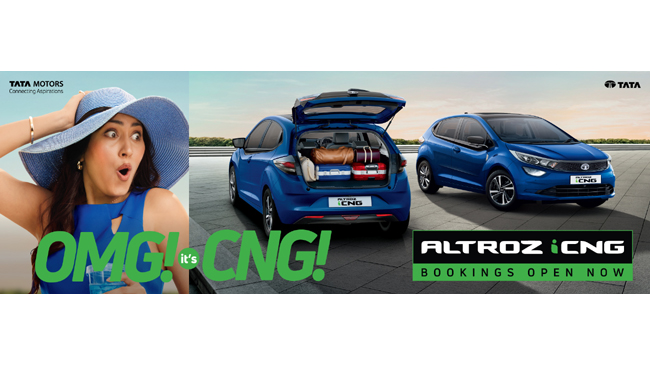 Tata Motors opens bookings of the Altroz iCNG – India’s first Twin Cylinder CNG with Uncompromised Boot space