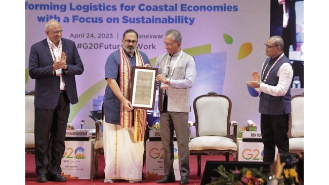Shri Rajeev Chandrasekhar addresses Conference on Transforming Logistics for Coastal Economies with a Focus on Sustainability