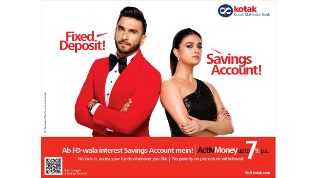 Ranveer Singh and Keerthy Suresh star in Kotak’s Pan-India Multimedia Campaign to promote ActivMoney