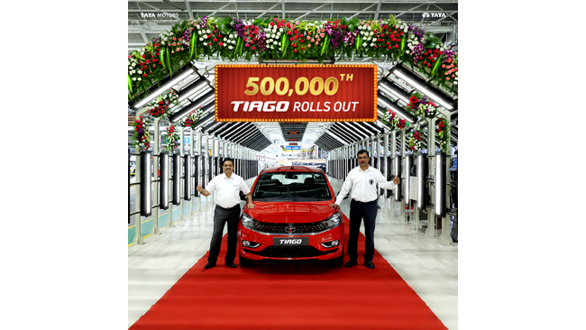 #Tiago 500000 Family Tata Tiago hits the remarkable sales milestone of 5 Lakh units