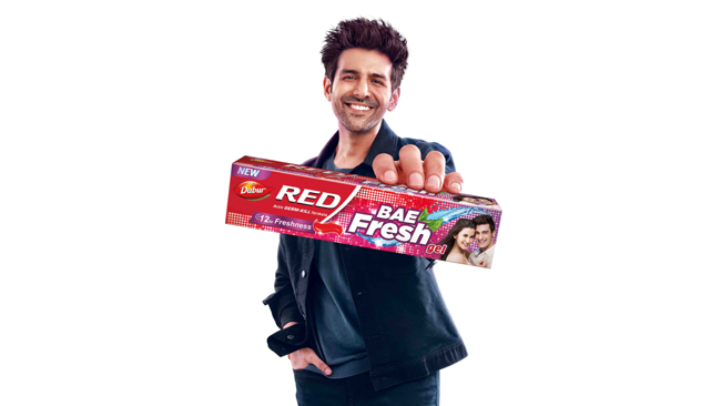 Dabur signs youth sensation Kartik Aaryan as Brand Ambassador for its new gel toothpaste variant launch - Dabur Red Bae Fresh Gel