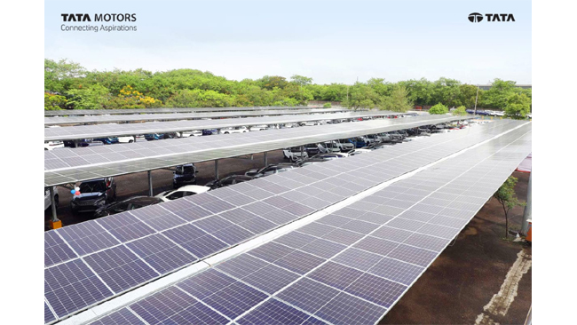 Tata Motors partners with Tata Power Renewable Energy Limited to develop a 12 MWp solar project at its Pune manufacturing facility