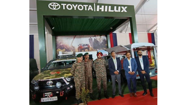 Toyota Kirloskar Motor Showcases Its Special-purpose Hiluxat the East Tech (2023), organised under the aegis of theEastern Command of the Indian Army