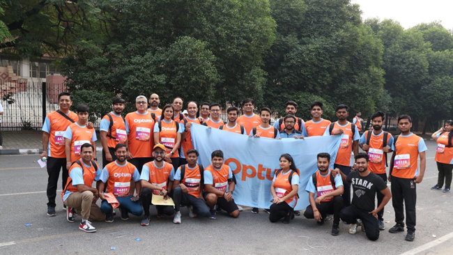 Team Optum in partnership with Adventures Beyond Barriers Foundation (ABBF) promotes disability inclusion at the Vedanta Delhi Half Marathon