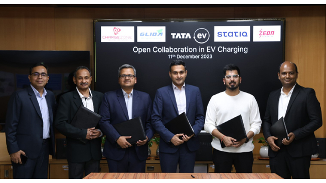 Tata Passenger Electric Mobility Ltd. collaborates with leading Charge Point Operators to setup over 10,000 charging stations by FY25