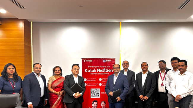 Kotak Mahindra Bank Associates with Manipal Academy of BFSI to Launch Kotak NextGen Bankers Programme - A Gateway to a Career in Banking