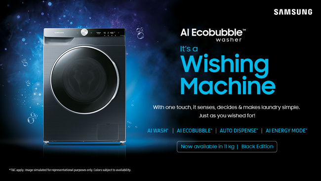 Samsung Launches New Range of 11 Kg AI EcobubbleTM Fully Automatic Front Load Washing Machines That Save Up To 70% Energy, Offer 50% Lower Wash Time &45.5% Better Fabric Care