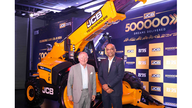 JCB India rolls out its 500,000th Construction Equipment