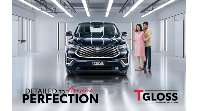 Toyota Kirloskar Motor Unveils“TGLOSS”: A Comprehensive Car Detailing Solution