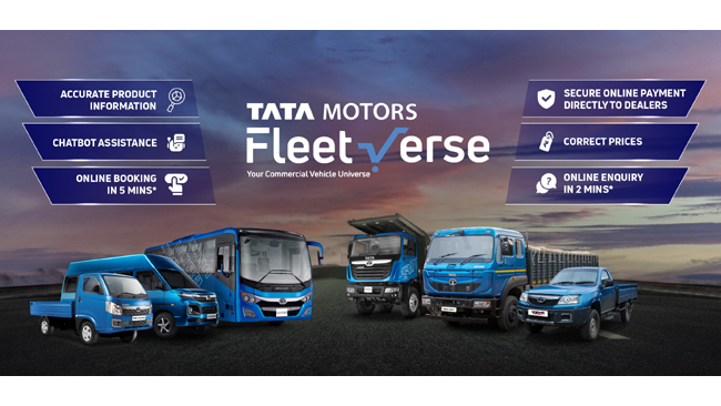 Tata Motors launches Fleet Verse, a digital marketplace for its entire range of commercial vehicles