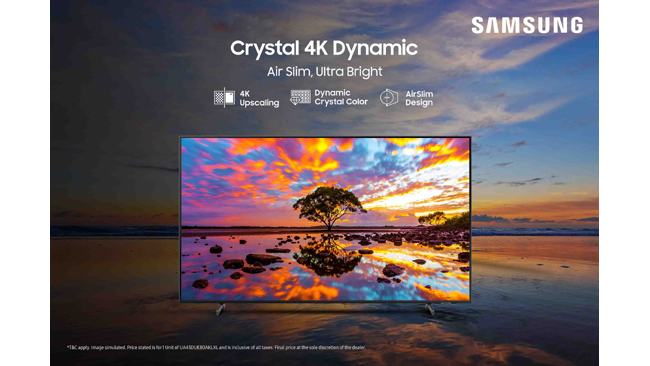 Samsung Launches 2024 Crystal 4K Dynamic TV with 4K Upscaling, AirSlim Design and Knox Security in India