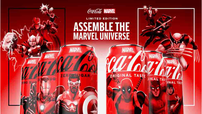 Coca Cola’s Limited-Edition Packaging featuring Marvel Universe