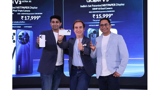 alcatel-brings-india-s-first-patented-nxtpaper-display-technology-with-the-launch-of-its-new-v3-smartphone-series