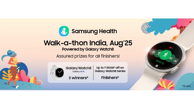 samsung-launches-third-edition-of-walk-a-thon-india-to-inspire-a-fitter-nation-winners-to-get-discount-coupon-worth-up-to-inr-15000-on-galaxy-watch8