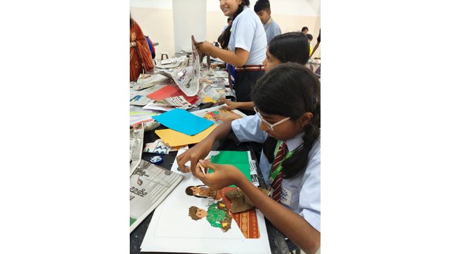 National Handloom Day celebrated in Ryan Edunation School, children shows their skills and talent