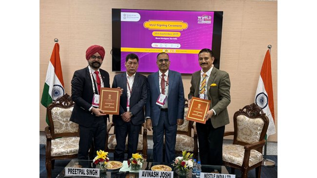 nestl-india-signs-mou-with-ministry-of-food-processing-industries-at-world-food-india-summit