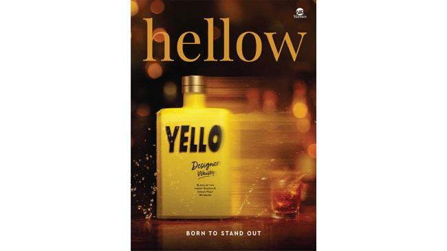 ABD Maestro unveils YELLO Designer Whisky,  a bold new fusion of Scotch and Indian Malts