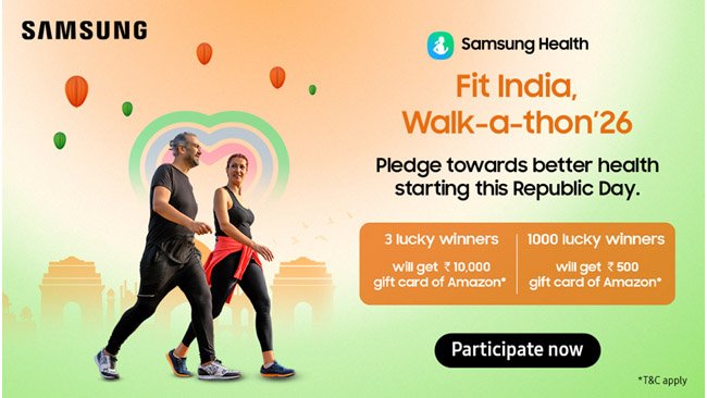 samsung-announces-fit-india-walk-a-thon-26-on-samsung-health-app