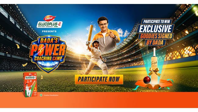 dabur-glucoplus-c-launches-new-campaign-with-sourav-ganguly-through-ai-powered-dada-s-power-coaching-camp