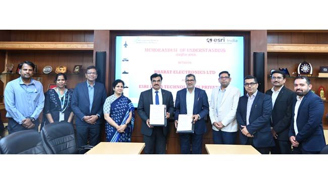 bharat-electronics-limited-and-esri-india-join-hands-to-strengthen-india-s-defence-capabilities